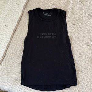 State of Grace ‘I Like My Clothes Black Like My Soul’ Muscle Tank